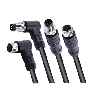 IP67 o conector impermeável do cabo M8 cabografa 5 Pin Female Molding Shield o revestimento de PVC que cabografa o &quot;trotinette&quot; elétrico da bicicleta
