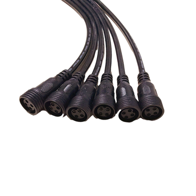poder de 1M Long Black Color usando os conjuntos de cabo Multi-Pin M18 impermeáveis exteriores