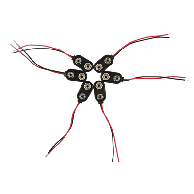 15cm 2 Pin Cable Wire Assemblies, enviando e segurando o tipo instantâneo do grampo da bateria dos chicotes de fios do fio do conector