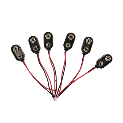 15cm 2 Pin Cable Wire Assemblies, enviando e segurando o tipo instantâneo do grampo da bateria dos chicotes de fios do fio do conector