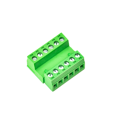 Passo do fio XK2EDGA 5.08MM do conector do bloco de terminais do PWB da cor verde