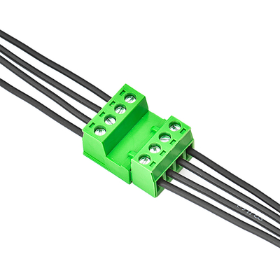 Passo do fio XK2EDGA 5.08MM do conector do bloco de terminais do PWB da cor verde