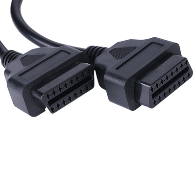 2 em 1 homem do chicote de fios 16pins do fio do automóvel de Overmolded ao tipo fêmea do divisor de 2 Y