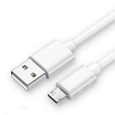 Cabo de carregamento 1M 2.4A do cabo de USB da tampa de PVC micro multifuncional