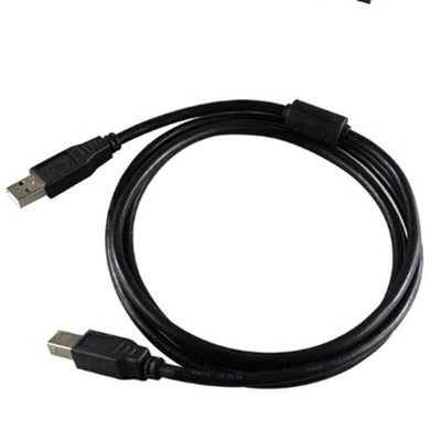 Cabo de alta velocidade preto de USB, um homem a uma impressora fêmea Cord de 2,0 USB