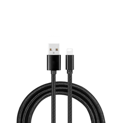 O cabo de dados de carregamento rápido do OEM, micro USB de nylon cabografa 2.4A para Iphone