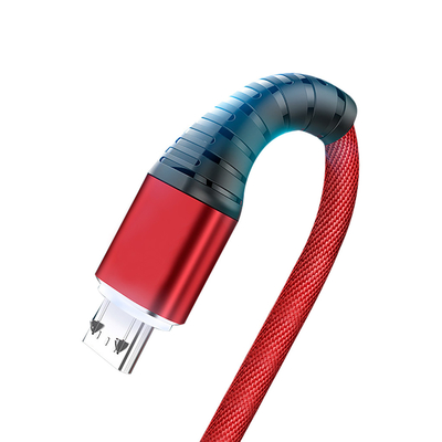 Os dados de carregamento de USB do revestimento trançado de nylon cabografam 3Ft 2.4A para Mp3 Mp4