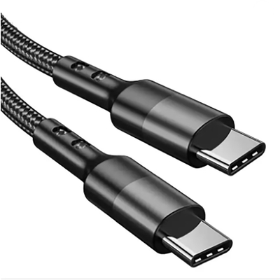do cabo trançado de nylon de USB C do comprimento de 3Ft cor preta para a tabuleta do portátil