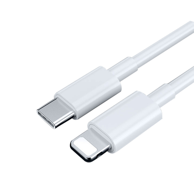 cor branca de carregamento do Usb C a do C do cabo de dados Usb3.1 de USB do comprimento de 3Ft com revestimento de PVC