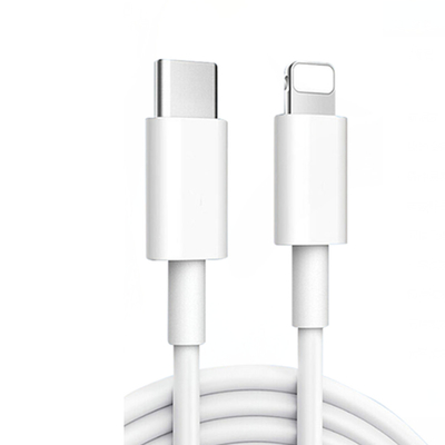 cor branca de carregamento do Usb C a do C do cabo de dados Usb3.1 de USB do comprimento de 3Ft com revestimento de PVC