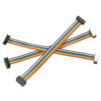 Conjunto de cabo multicolorido da fita do passo de 1,27 milímetros para a automatização industrial