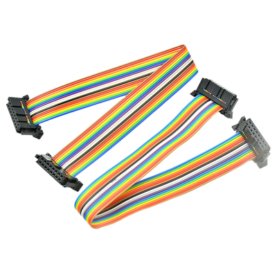 Conectores personalizados do passo do calibre de fio AWG28# de IDC 16 Pin Flat Ribbon Cable With 2.54mm