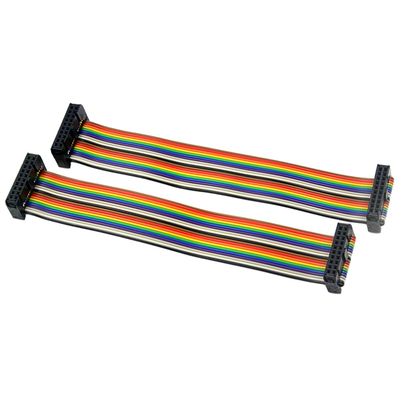 Os conjuntos de cabo da cor IDC do arco-íris, fita do passo de 2mm cabografam 40 o Pin do Pin 60 do Pin 50