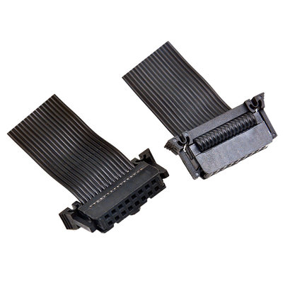 Passo liso da cor preta IDC 40 Pin Ribbon Cable 2.54mm para o computador automotivo