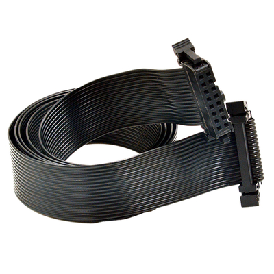 Passo liso da cor preta IDC 40 Pin Ribbon Cable 2.54mm para o computador automotivo