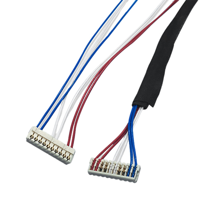 calibre do chicote de fios AWG30 do fio do passo IDC de 1.0mm com o conector de JST SSR IDC