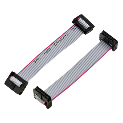 Conjuntos de cabo lisos da fita IDC com Pin duplo 6 Pin Connector da fileira 2x3 do passo de 2.00mm