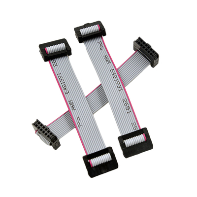 Conjuntos de cabo lisos da fita IDC com Pin duplo 6 Pin Connector da fileira 2x3 do passo de 2.00mm