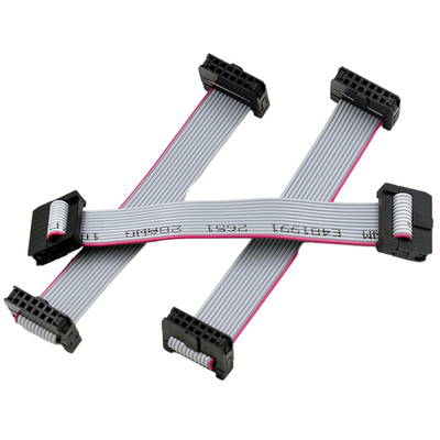Conjuntos de cabo lisos da fita IDC com Pin duplo 6 Pin Connector da fileira 2x3 do passo de 2.00mm