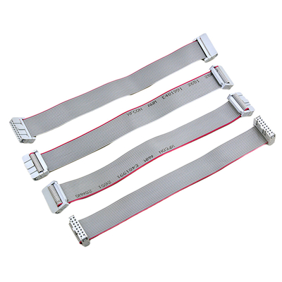 tipo liso dobro tomada masculina do cabo de fita UL2651 da fileira IDC de 2.54mm de 28AWG