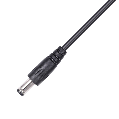 Conjuntos masculinos e fêmeas do cabo distribuidor de corrente com C.C. do protetor da fiação tambor Jack de 5.5mm x de 2.1mm