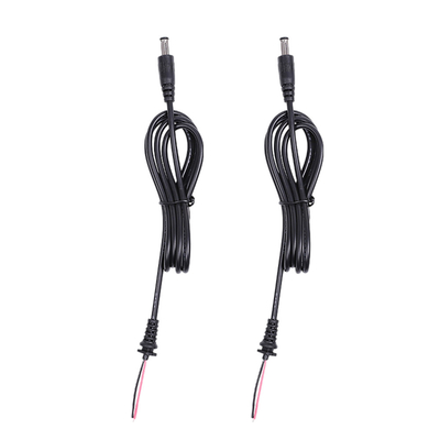 Conjuntos masculinos e fêmeas do cabo distribuidor de corrente com C.C. do protetor da fiação tambor Jack de 5.5mm x de 2.1mm