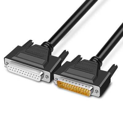O homem à série da tomada masculina Rs232 cabografa 3ft com o conector secundário de DB9 DB15 DB25 D