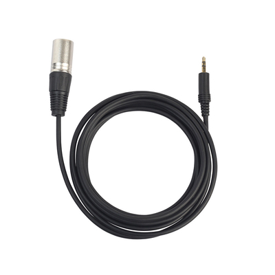 3,5 homem personalizado do Pin XLR do milímetro Jack Coiled Cable 7 à fêmea 3 Pin Xlr For Video Audio