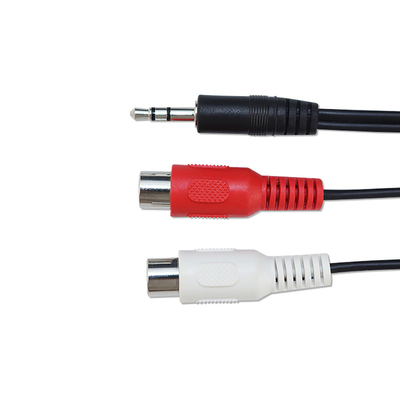 cabos audio video 3 RCA de 20m a 3 RCA com o conversor audio do adaptador de tomada masculina
