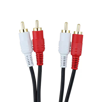 cabos audio video 3 RCA de 20m a 3 RCA com o conversor audio do adaptador de tomada masculina