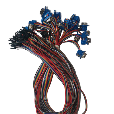 Tipo video audio personalizado passo 10P dos cabos DIDC de DB9 Pin To 2.54mm
