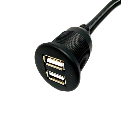 Cabo duplo impermeável do porta usb USB2.0 1 medidor para a motocicleta do carro