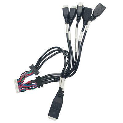 ATX que abriga o alojamento do friso do fio do conjunto de cabo JST de Overmolding PH2.0 à fêmea USB2.0