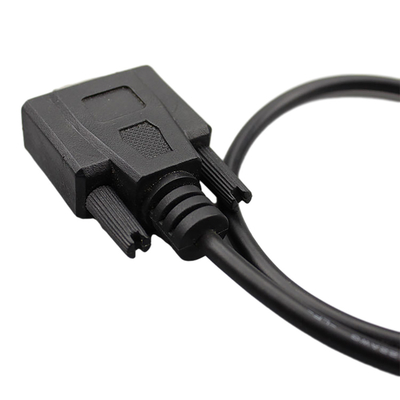 Fêmea feita sob encomenda dos conjuntos de cabo DB9 de RS232 Overmolding ao tipo masculino de USB 2,0 B