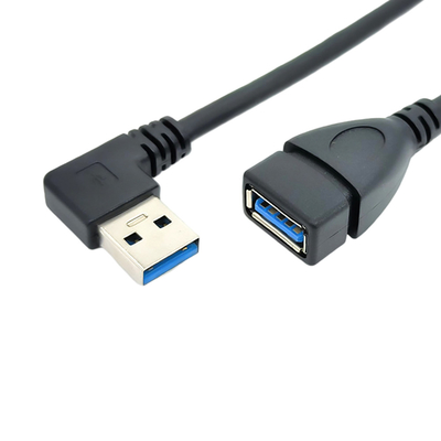 Cabo de 90 dados de carregamento de USB do ângulo direito do grau com o homem de USB 3,0 ao adaptador fêmea