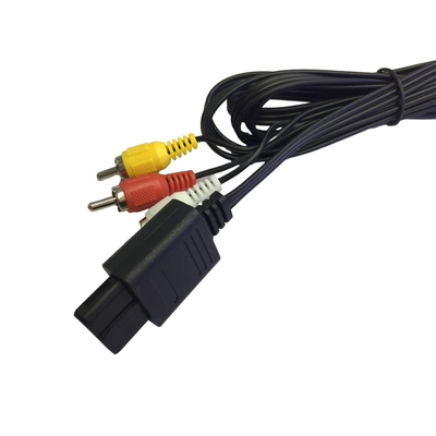 cabo video audio de 6ft Gamecube, avoirdupois do cabo composto para Nintendo 64 N64