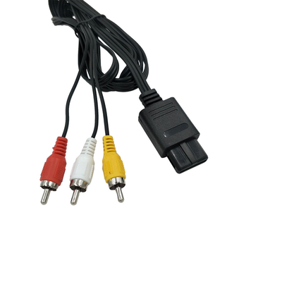 cabo video audio de 6ft Gamecube, avoirdupois do cabo composto para Nintendo 64 N64