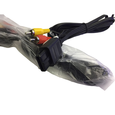 cabo video audio de 6ft Gamecube, avoirdupois do cabo composto para Nintendo 64 N64