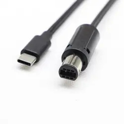 homem trançado de Cable Type C USB 2,0 do controlador de 2m Gamecube ao homem 6pin