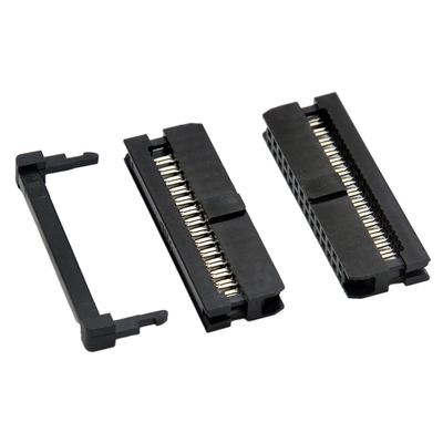 Passo de Pin Cable Connector Black Color 1.27mm 2.0mm da fêmea 14 de IDC