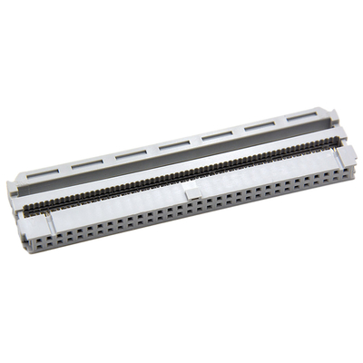 64 contato Gray Insulation For Flat Cable do conector do Pin 2,54 milímetro IDC único