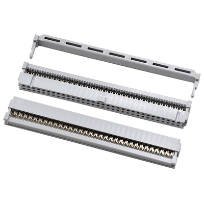64 contato Gray Insulation For Flat Cable do conector do Pin 2,54 milímetro IDC único