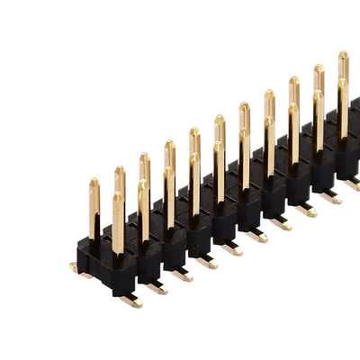Tipo reto da fileira de SMT Pin Header Connector Single Dual do ângulo direito