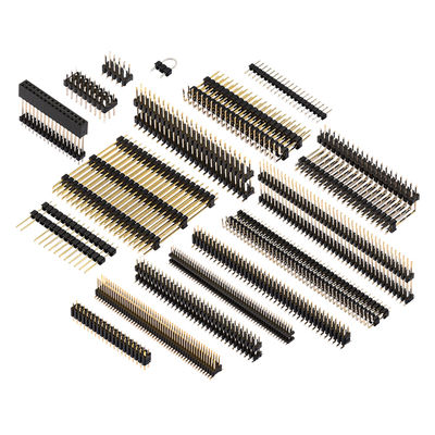 Tipo reto da fileira de SMT Pin Header Connector Single Dual do ângulo direito