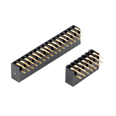 Conector feminino de PCB de ângulo direito 0.5A a 3A através do buraco 2.54mm 2.0mm Pitch