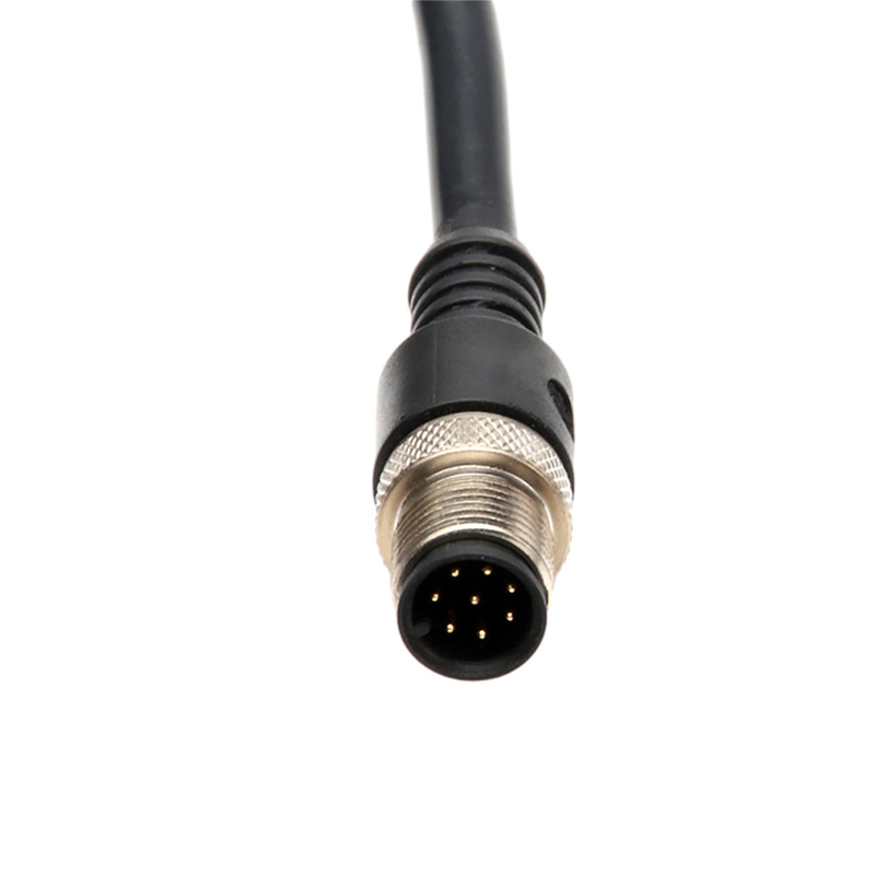 Cabo de fio elétrico do ângulo direito com IP67 M12 2 Pin impermeável 4 Pin Connector do Pin 3