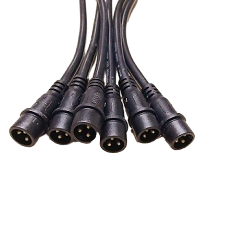 poder de 1M Long Black Color usando os conjuntos de cabo Multi-Pin M18 impermeáveis exteriores