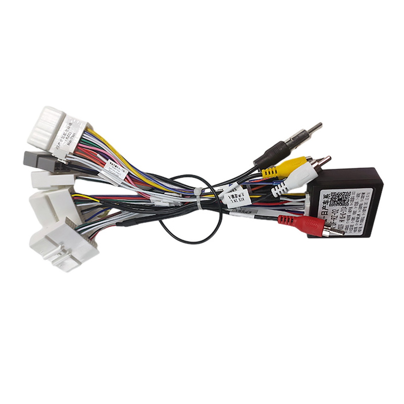Cor vermelha do terminal de 1,5 Gps dos ramos do chicote de fios 3 do fio de RCA do medidor para Nissan Vehicle