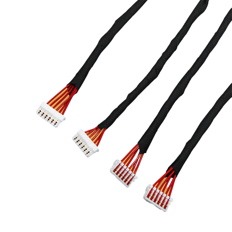 calibre do chicote de fios AWG30 do fio do passo IDC de 1.0mm com o conector de JST SSR IDC
