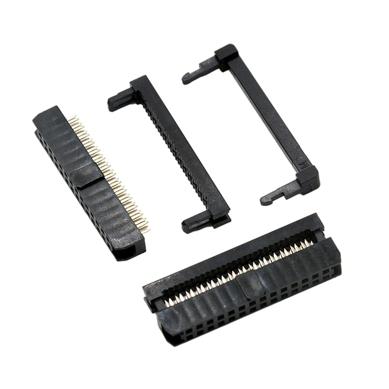 Passo de Pin Cable Connector Black Color 1.27mm 2.0mm da fêmea 14 de IDC
